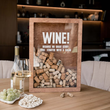 Wine Cork Box – Wine Because No Great Story Started with a Salad