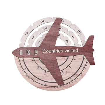 Travel Tracker 3D Wooden World Map – Cappuccino