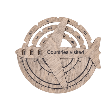 Travel Tracker 3D Wooden World Map – Terra