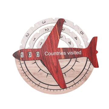 Travel Tracker 3D Wooden World Map – Urban