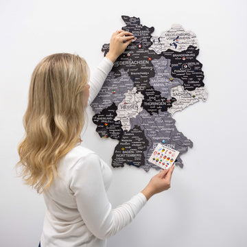 3D Germany Wooden Map Nordik