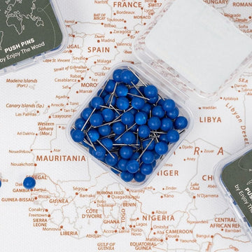Canvas Push Pins - Blue