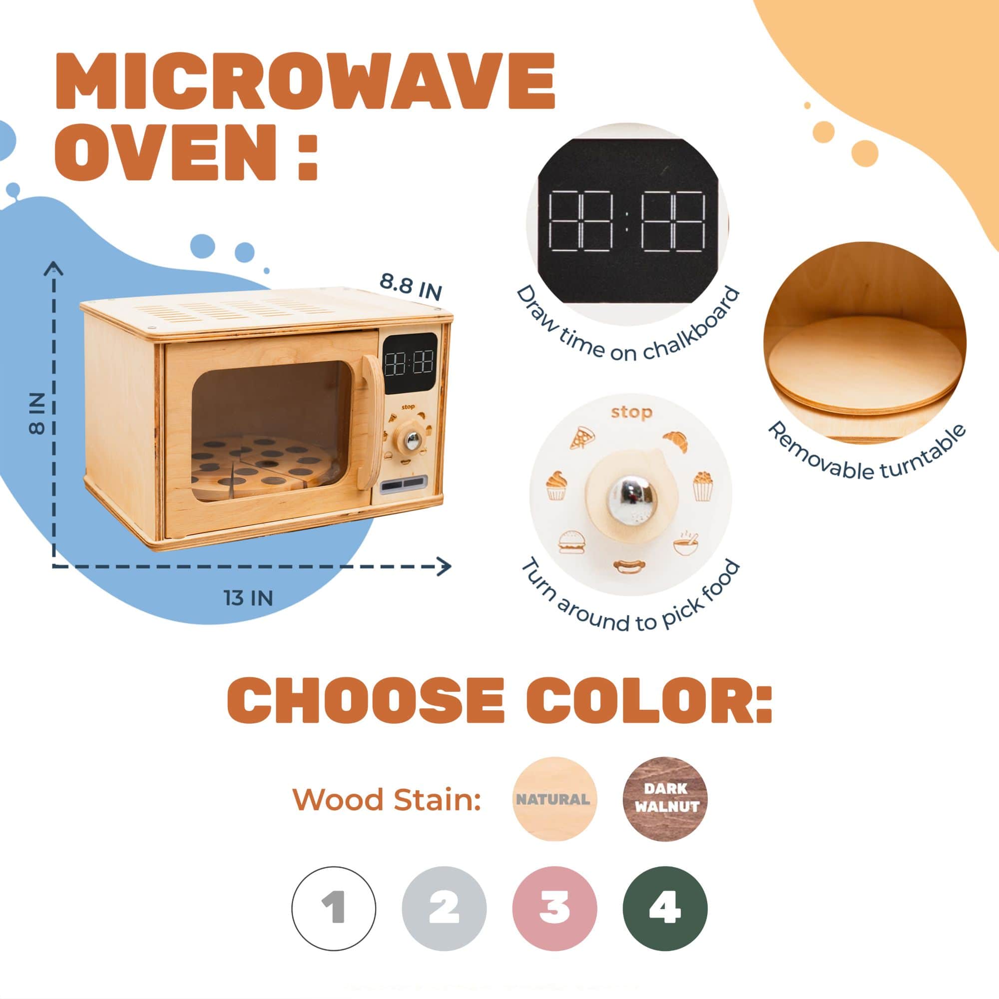 Wooden Microwave Toy