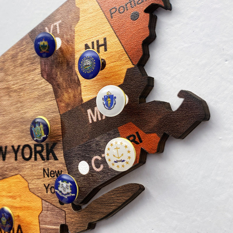 3D United States Wooden Map Puzzle Made in the USA — by American artisans in Dallas, TX