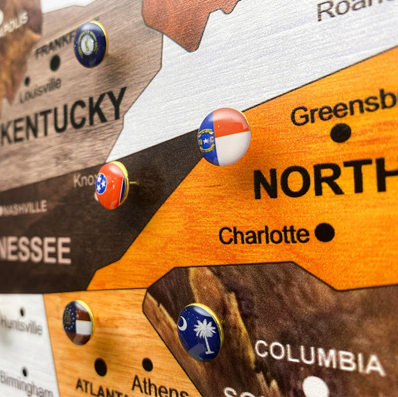 3D United States Wooden Map Puzzle Made in the USA — by American artisans in Dallas, TX