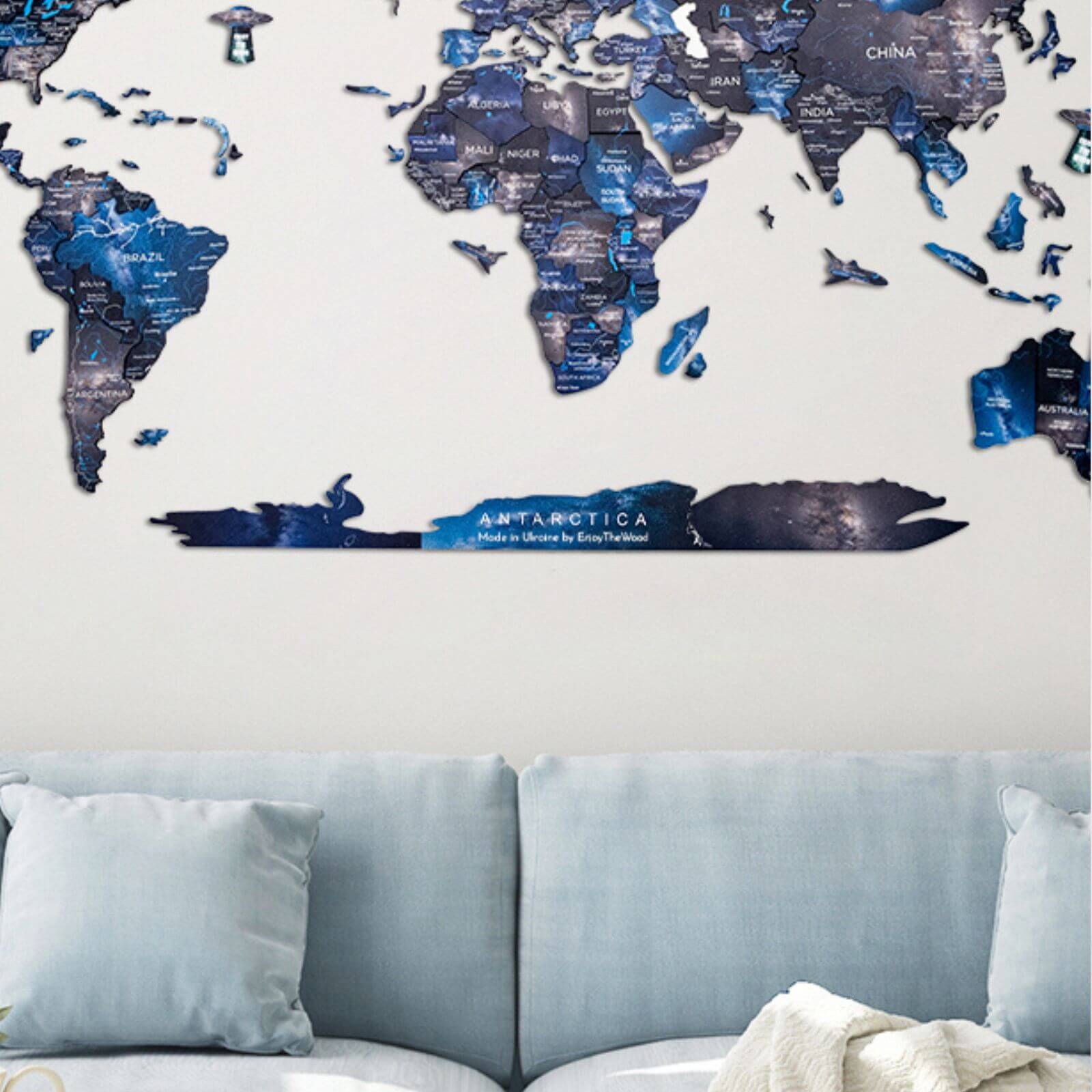 Antarctica For Colored Maps