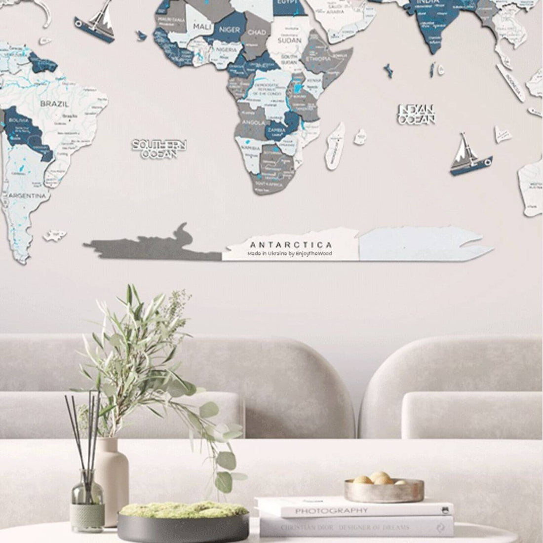 Antarctica For Colored Maps