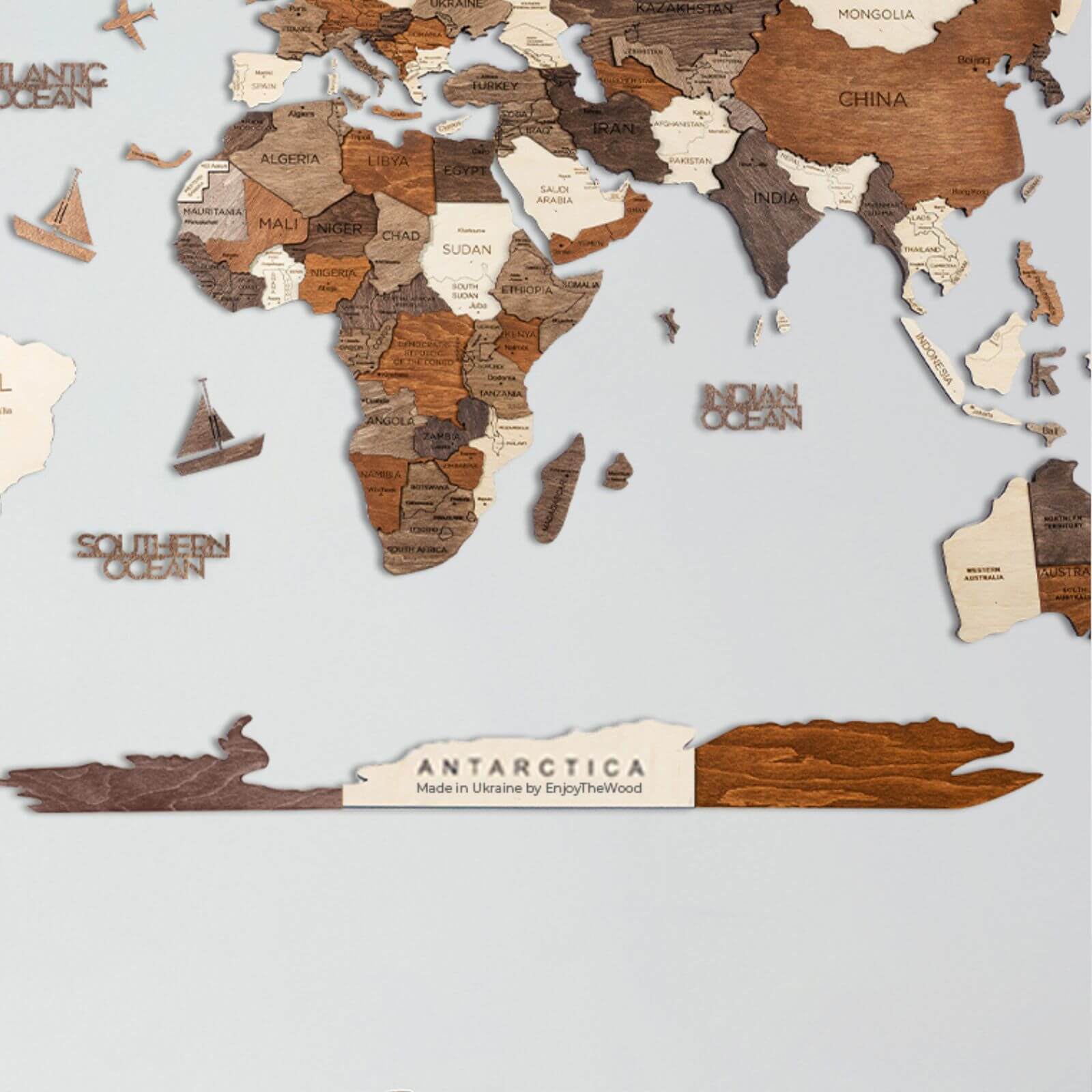 Antarctica For Maps in natural colors