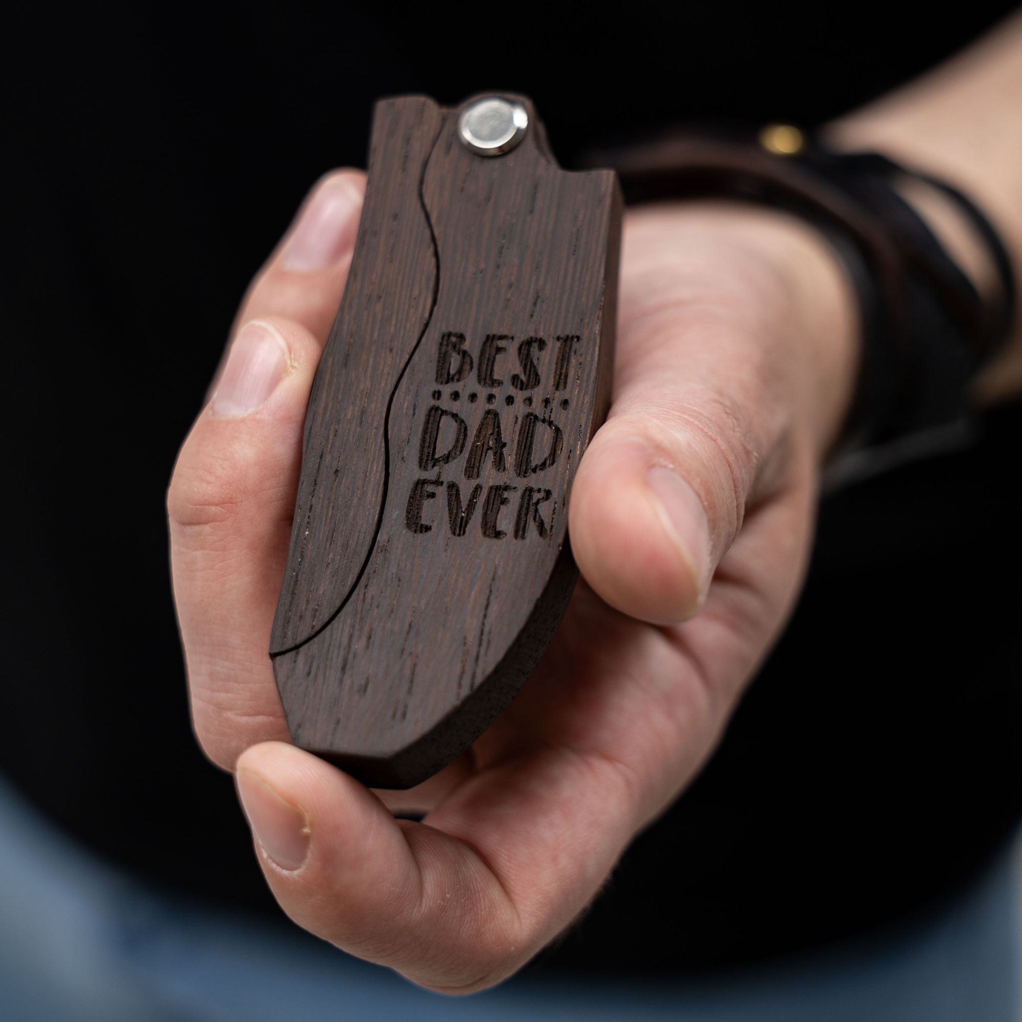 Wooden Beard Comb – Best Dad Ever