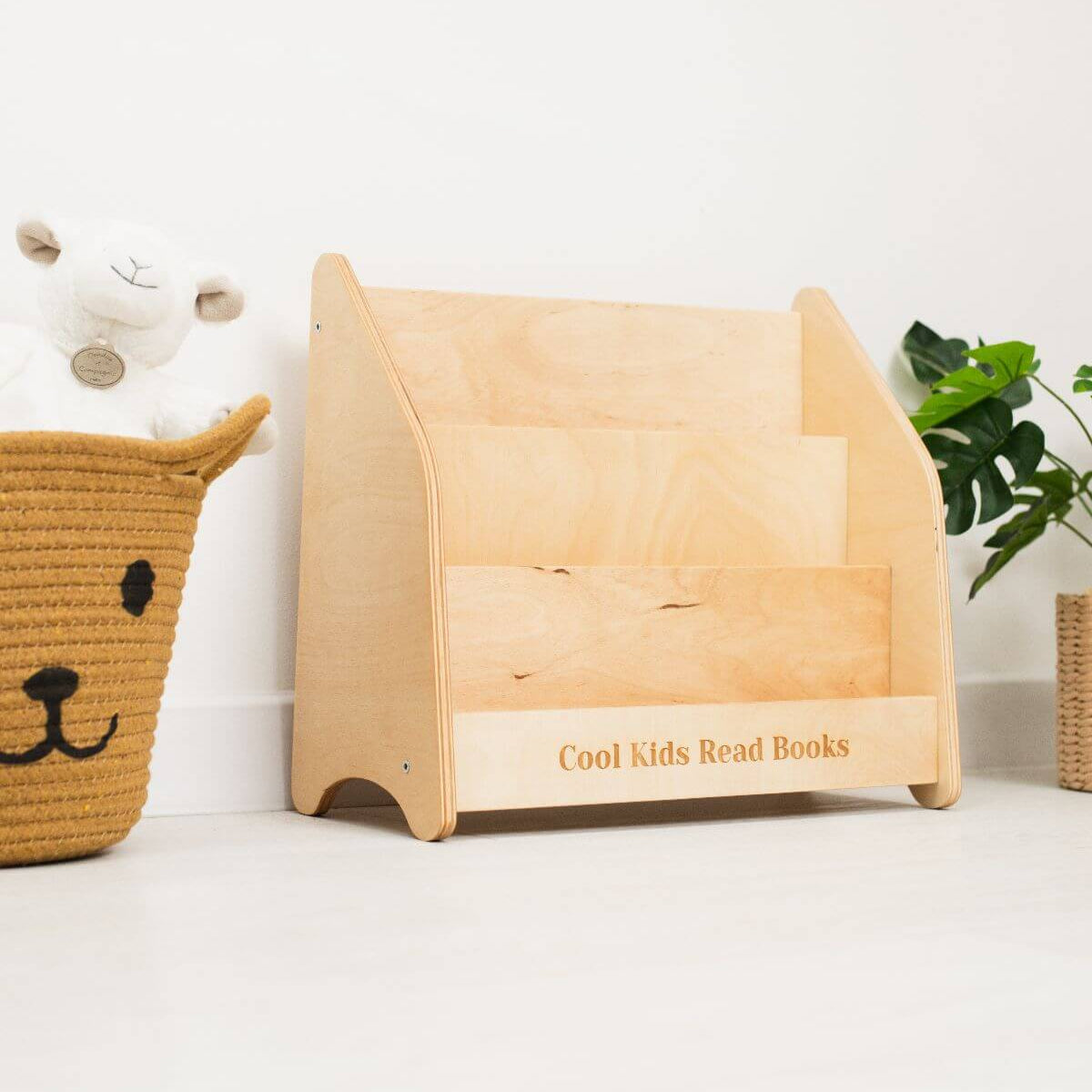 Montessori bookshelf for toddlers