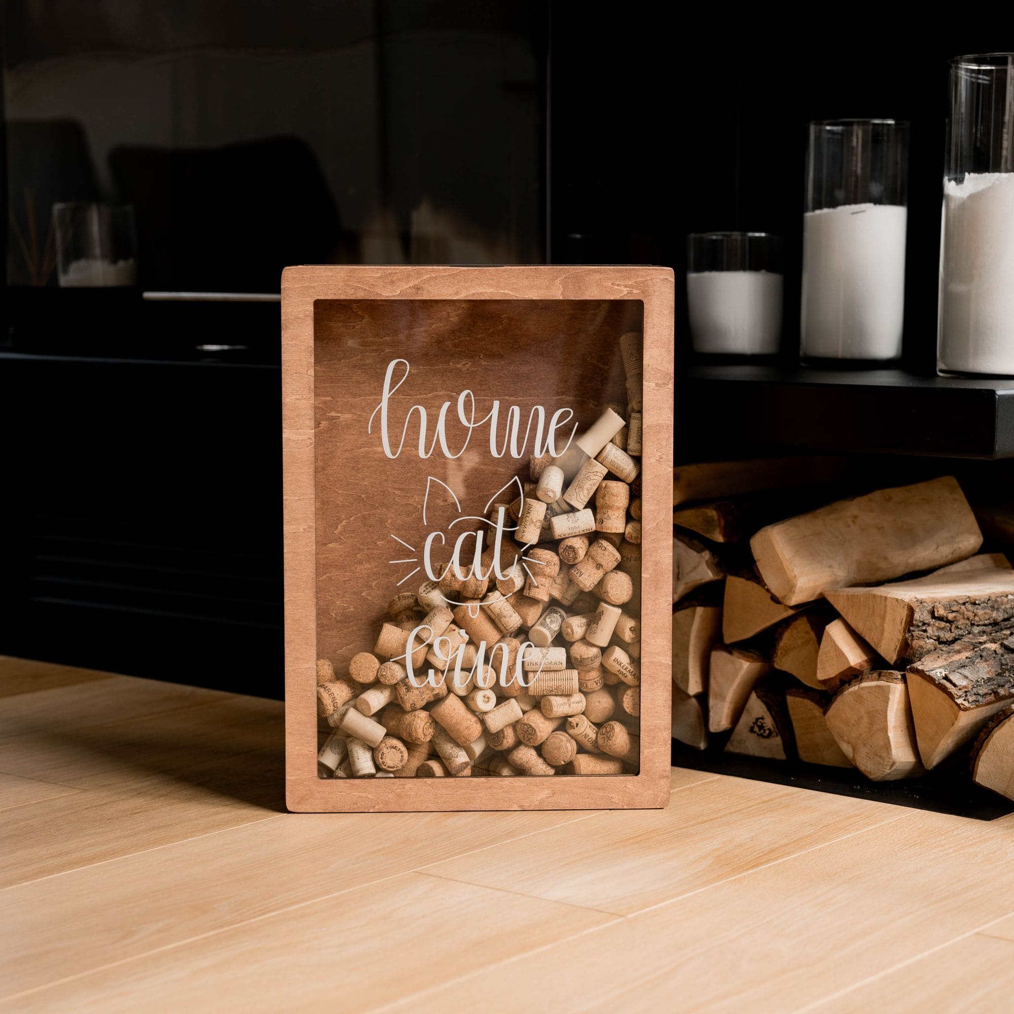 Gift for Cat Lovers – Home, Cat, Wine