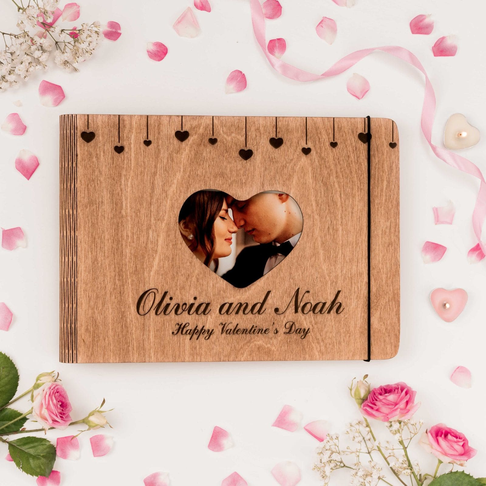 Wooden Album Heart