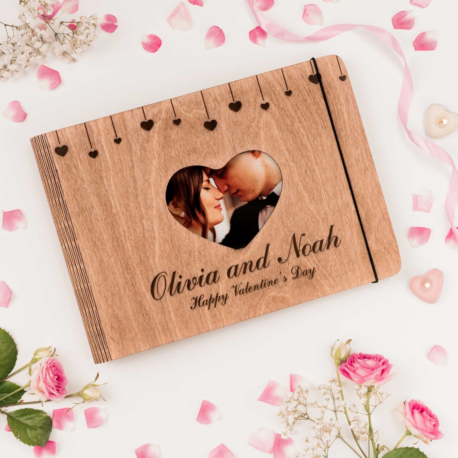 Wooden Album Heart