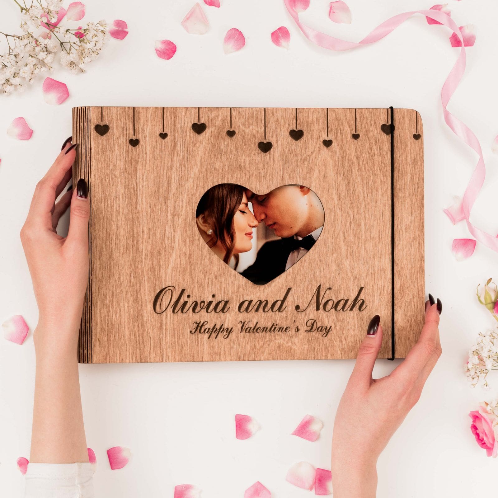 Wooden Album Heart