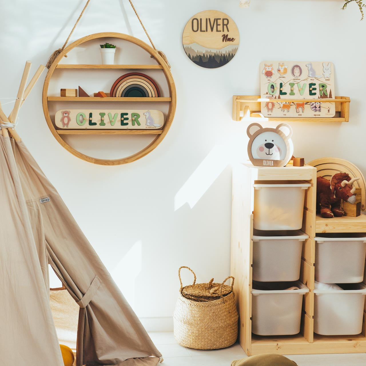 Woodland Name Board