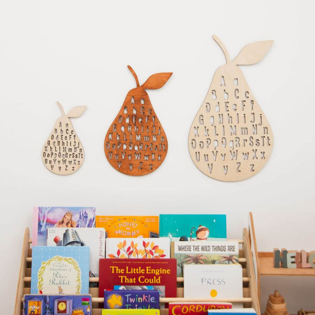Alphabet Pear Wall Decor