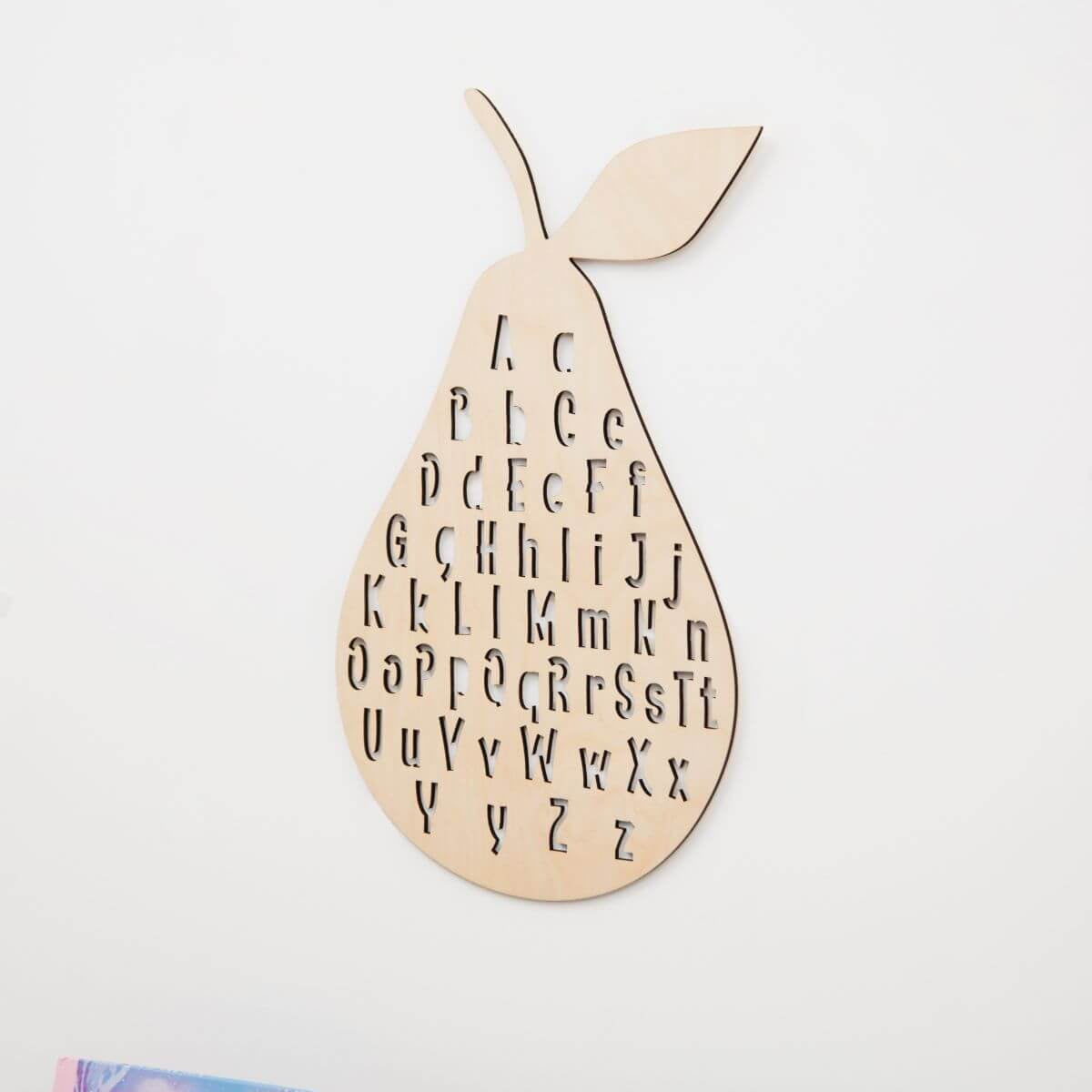 Alphabet Pear Wall Decor