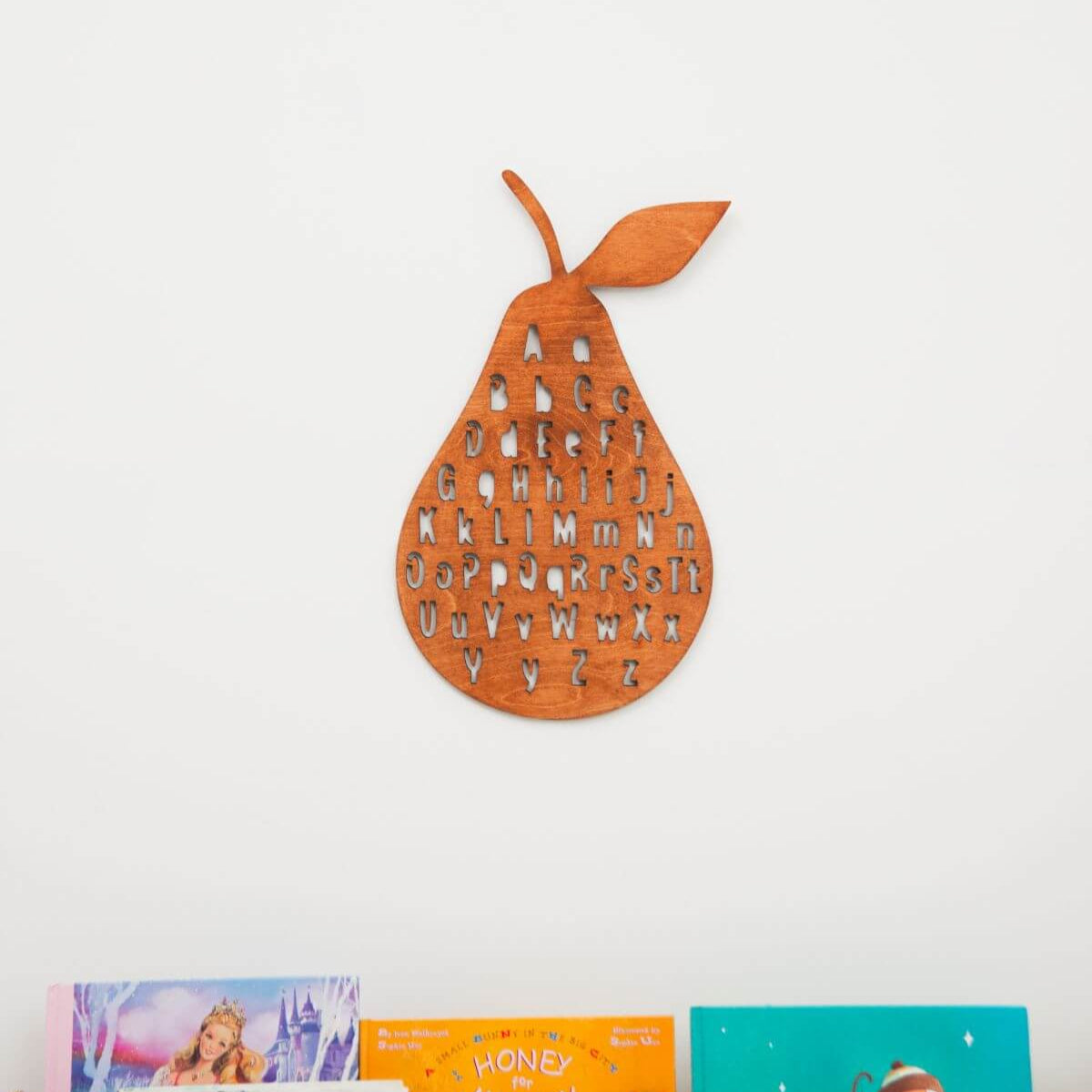 Alphabet Pear Wall Decor