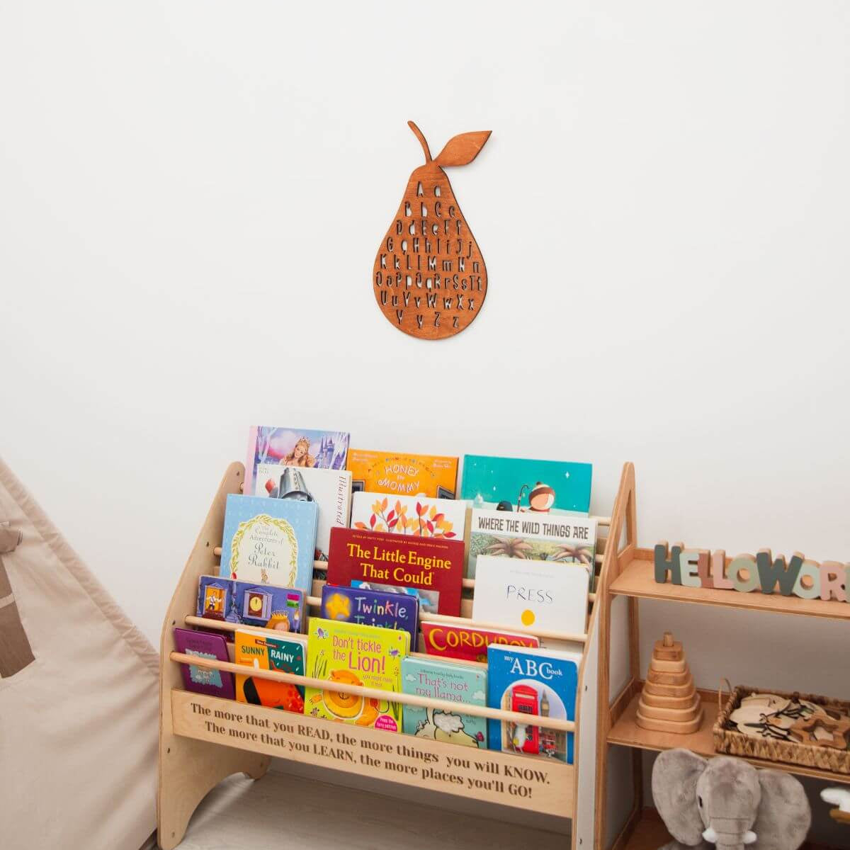 Alphabet Pear Wall Decor