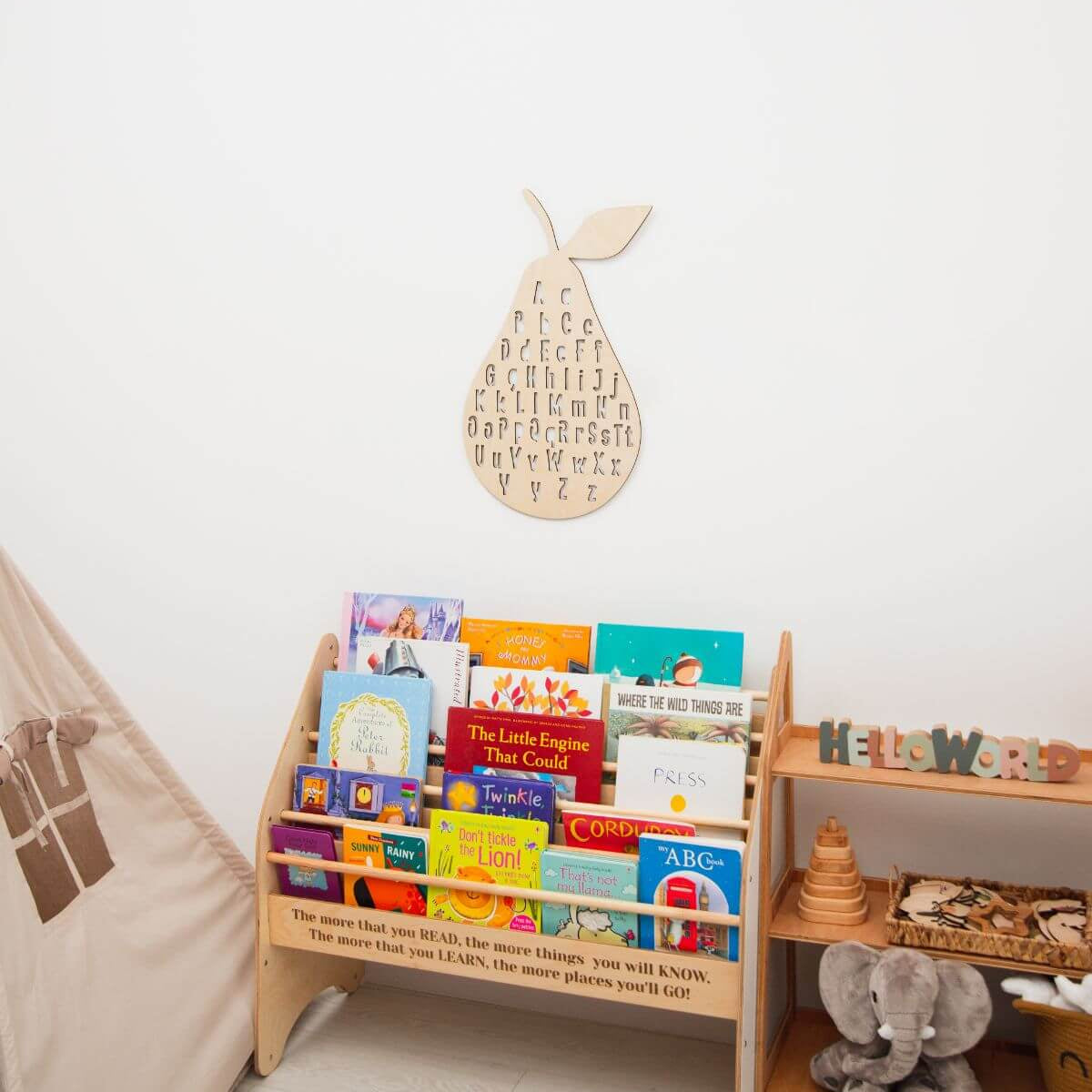 Alphabet Pear Wall Decor