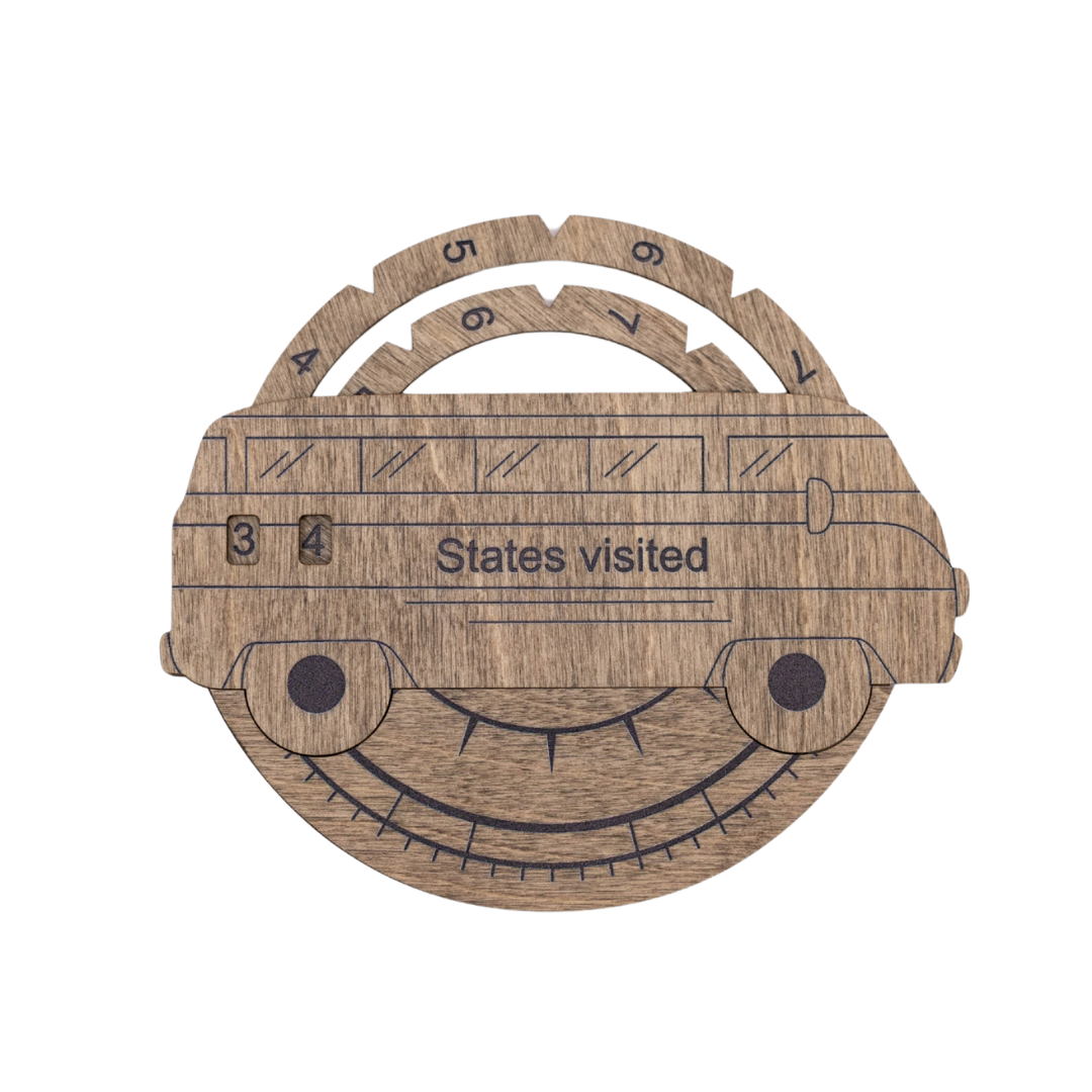 Travel Tracker 3D Wooden USA Map – Terra