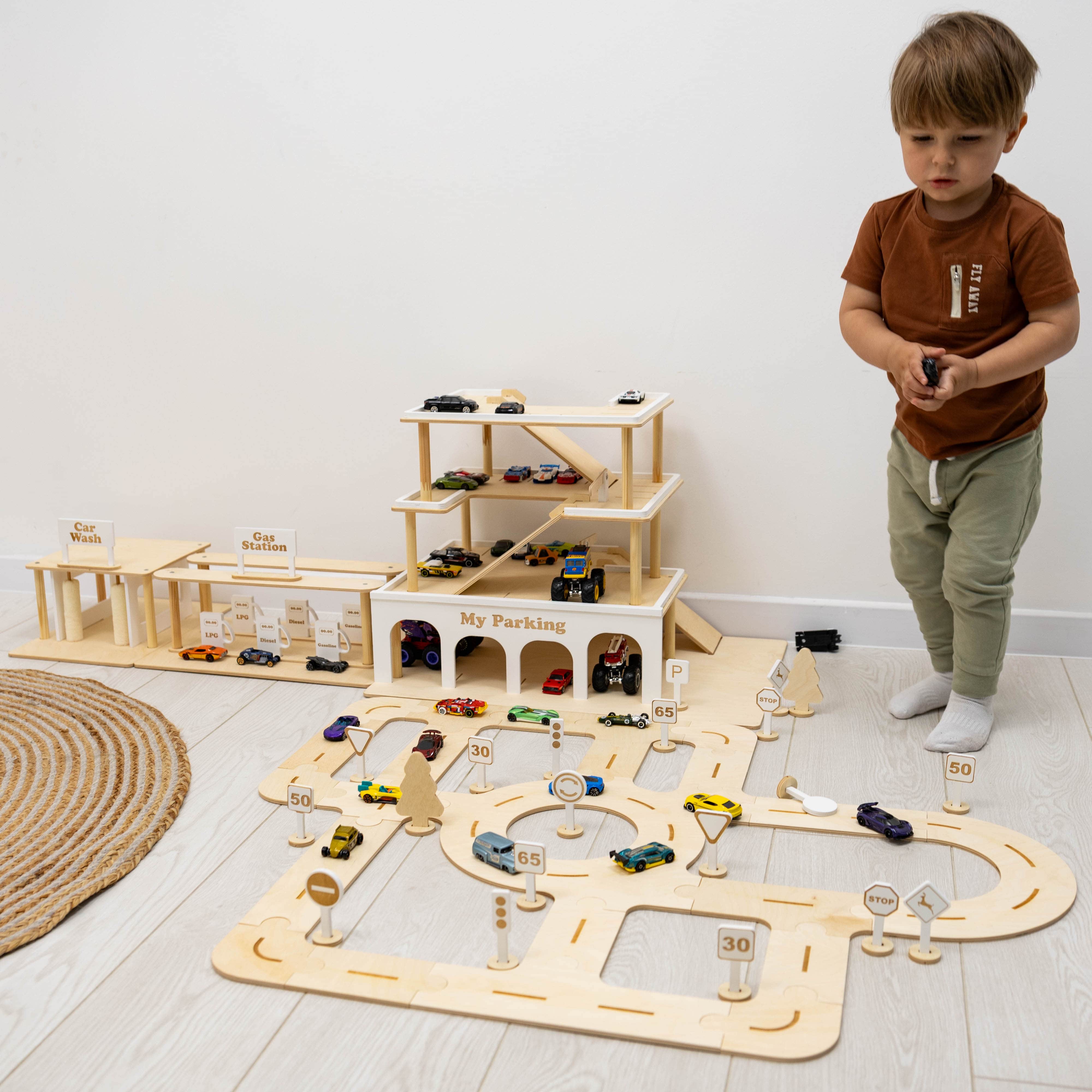 Toy Parking Garage with Elevator