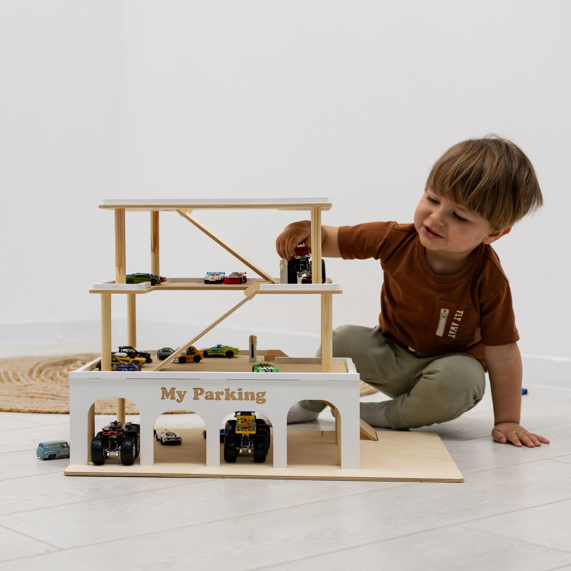 Toy Parking Garage with Elevator