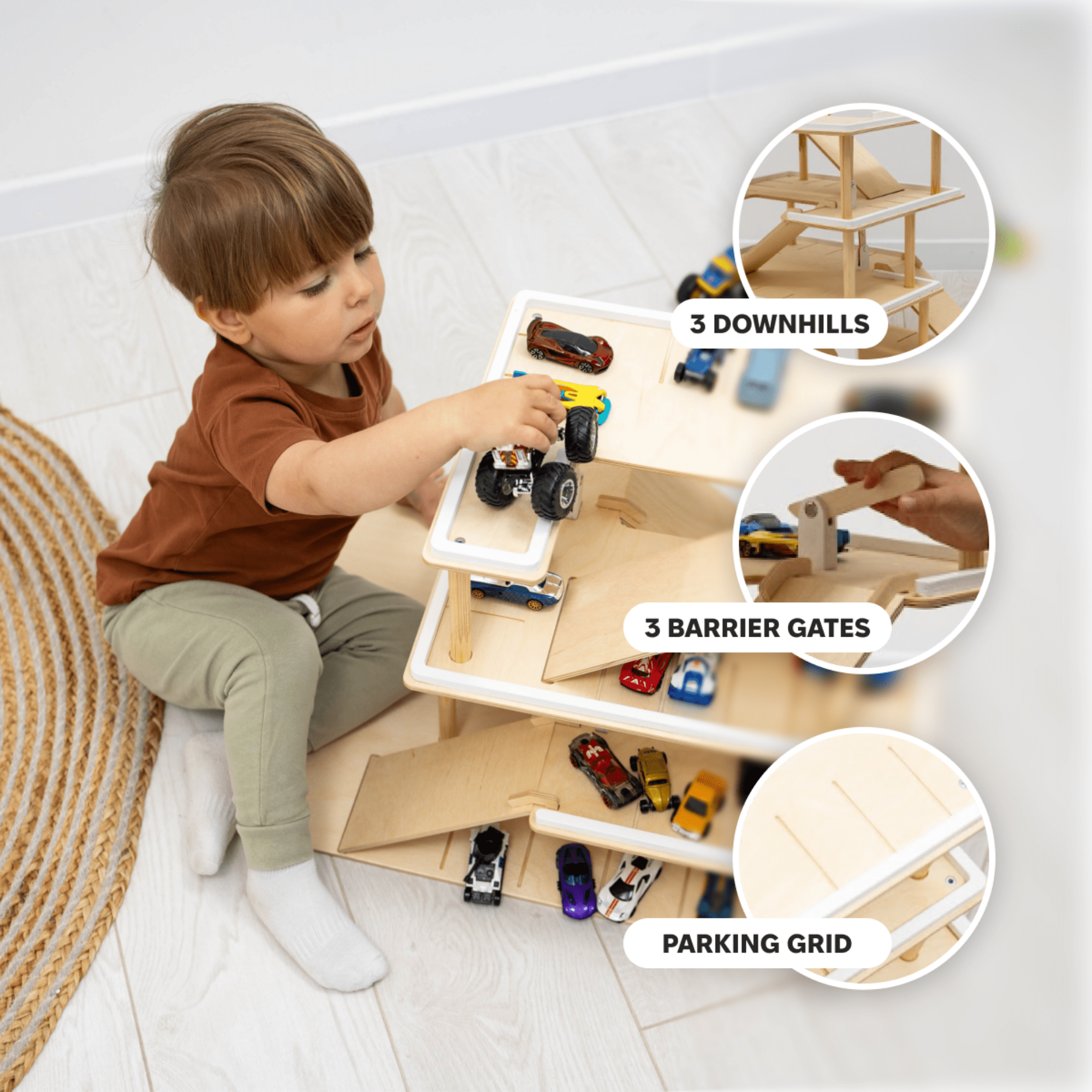 Toy Parking Garage with Elevator