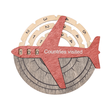 Travel Tracker 3D Wooden World Map – Fusion