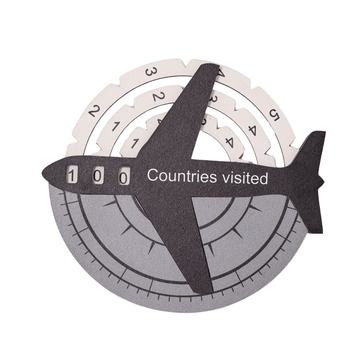 Travel Tracker 3D Wooden World Map – Nordik