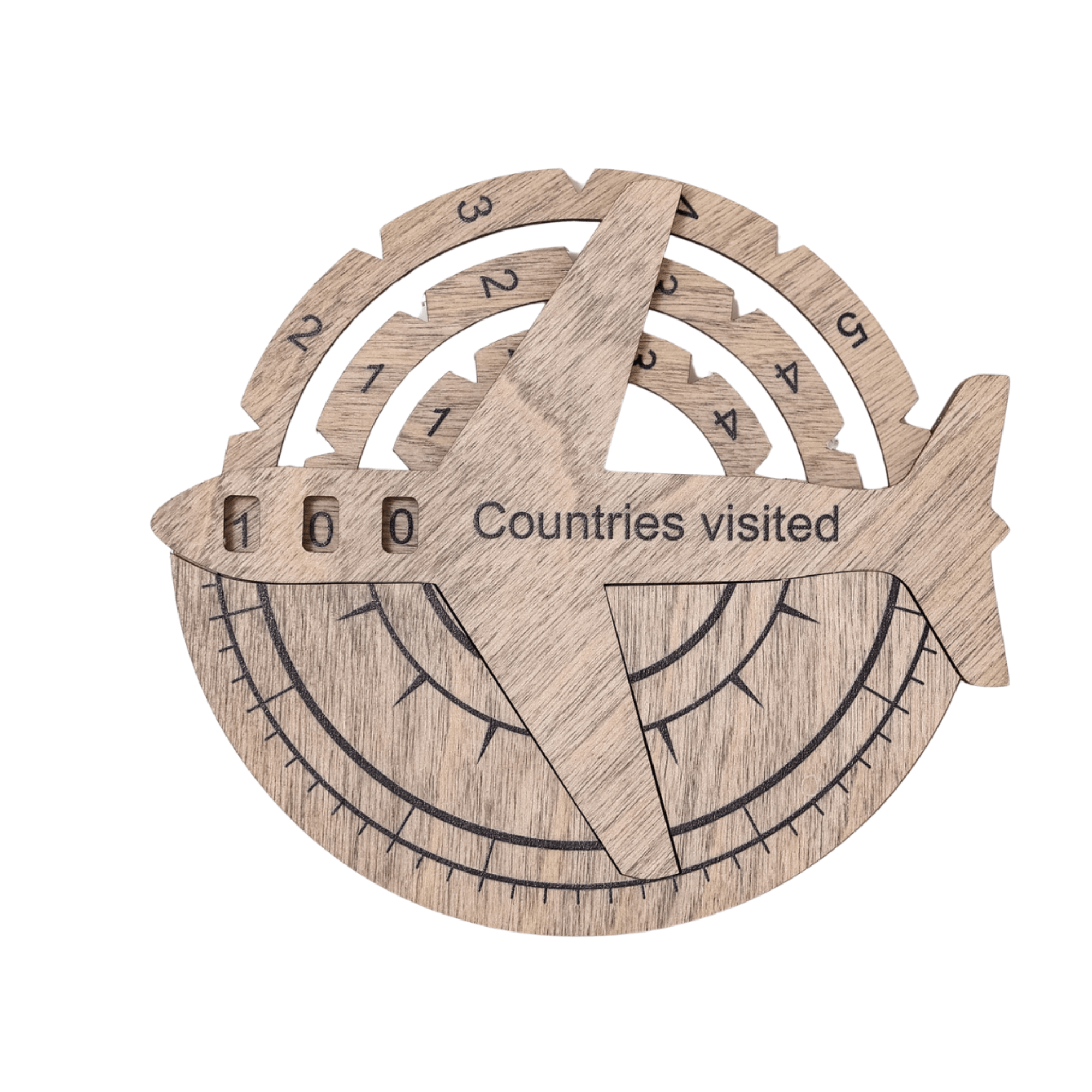 Travel Tracker 3D Wooden World Map – Terra
