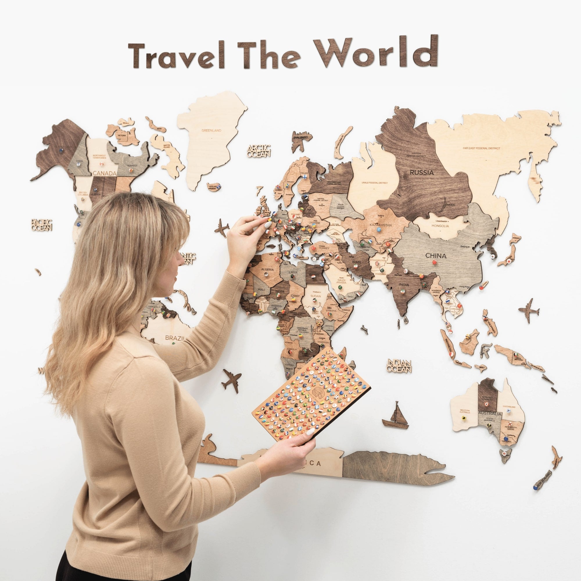 Wooden Map Quotes