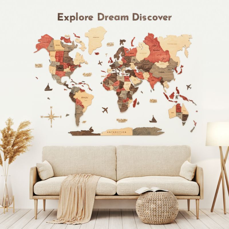 Wooden Map Quotes