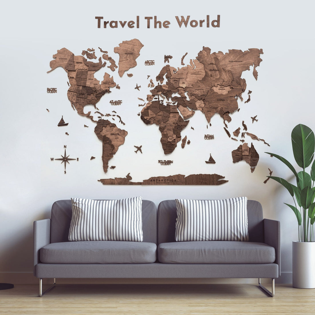 Wooden Map Quotes