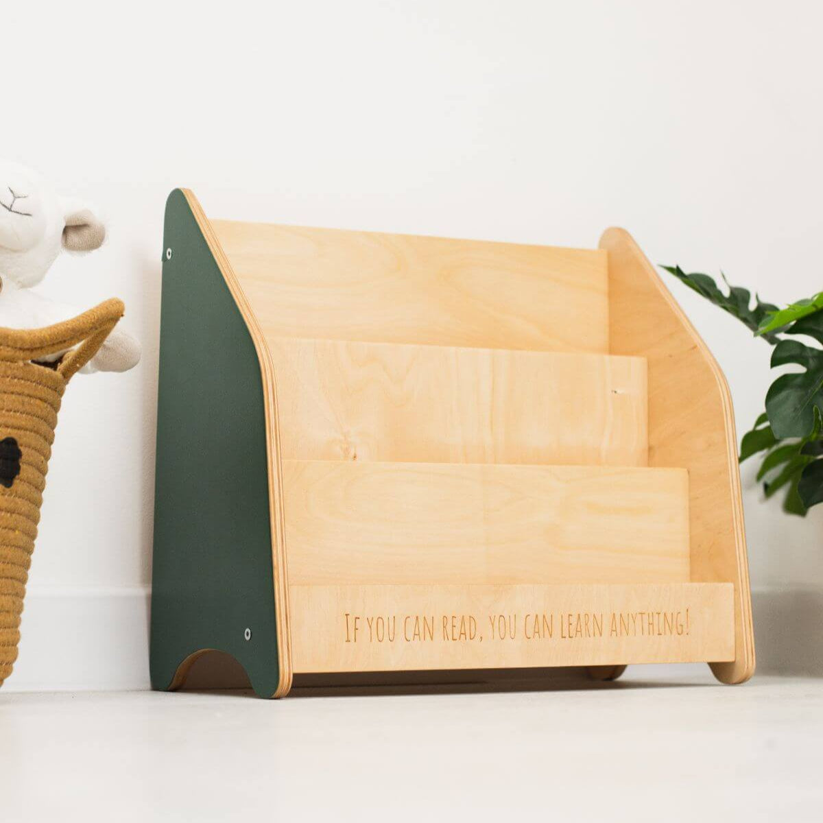 Montessori bookshelf for toddlers