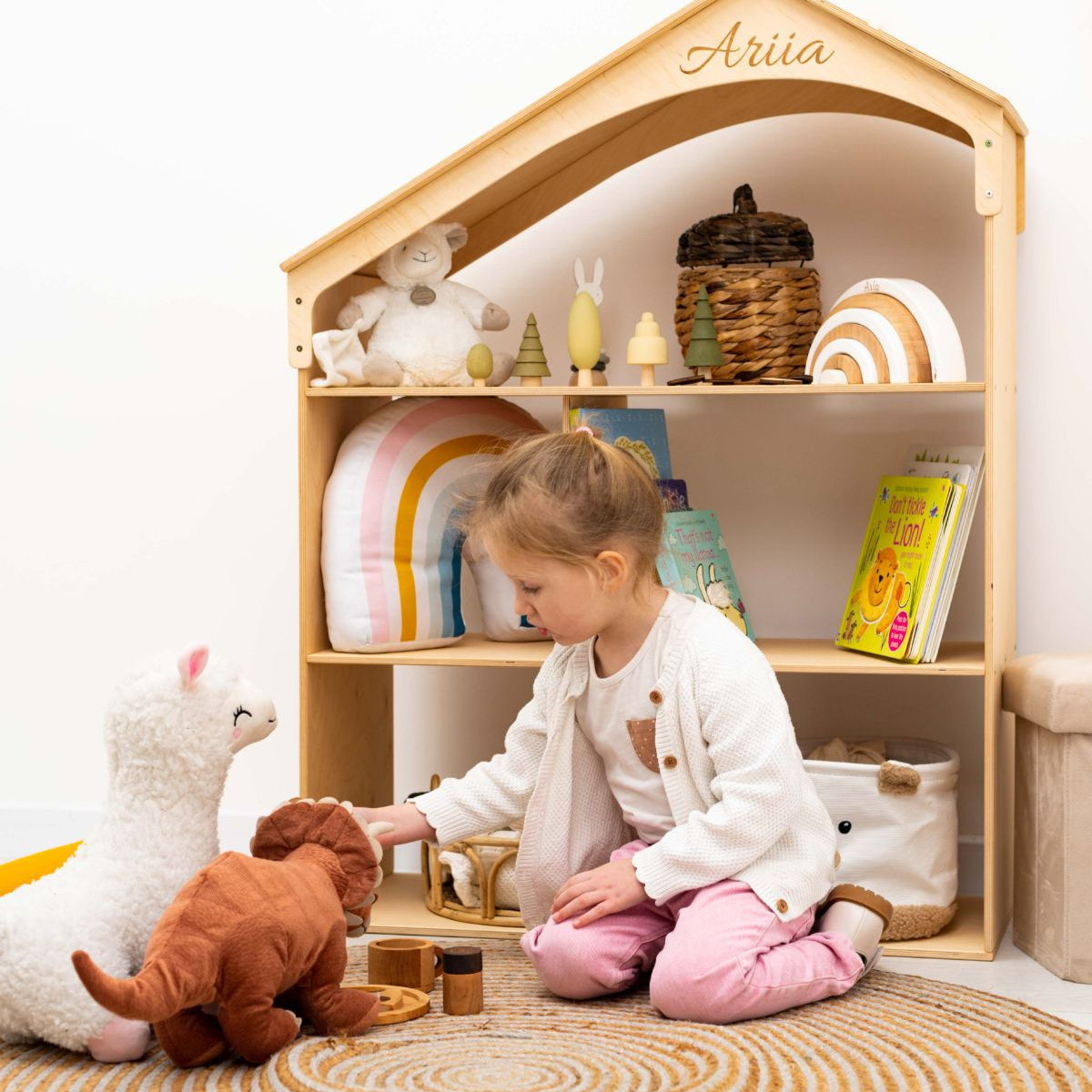 White Dollhouse Bookcase