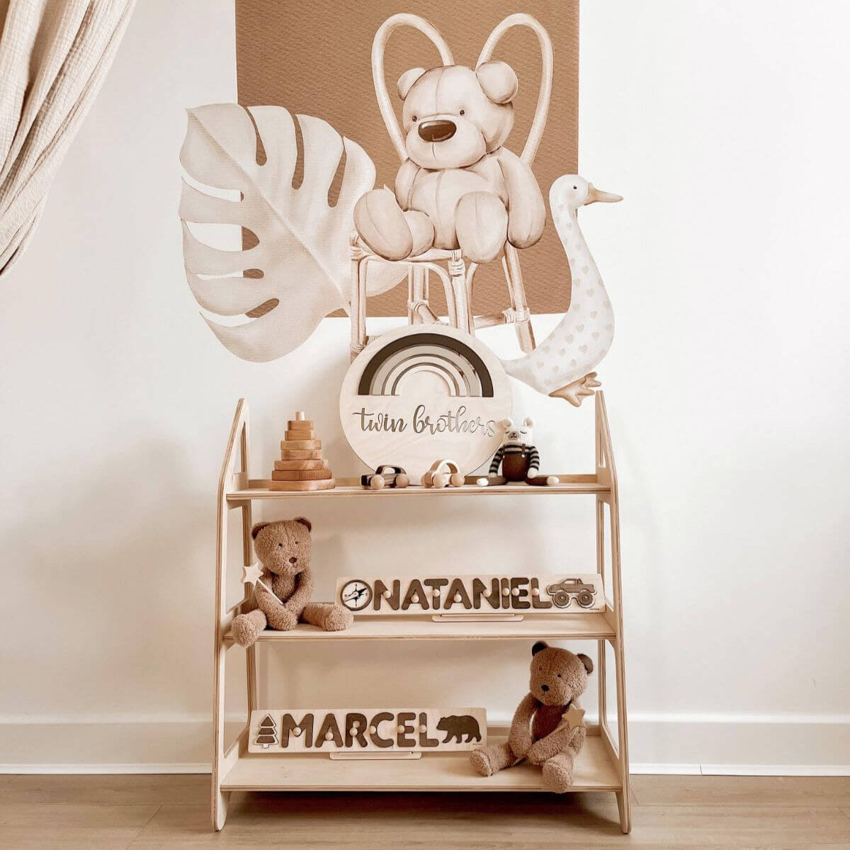 Wood Montessori Shelf