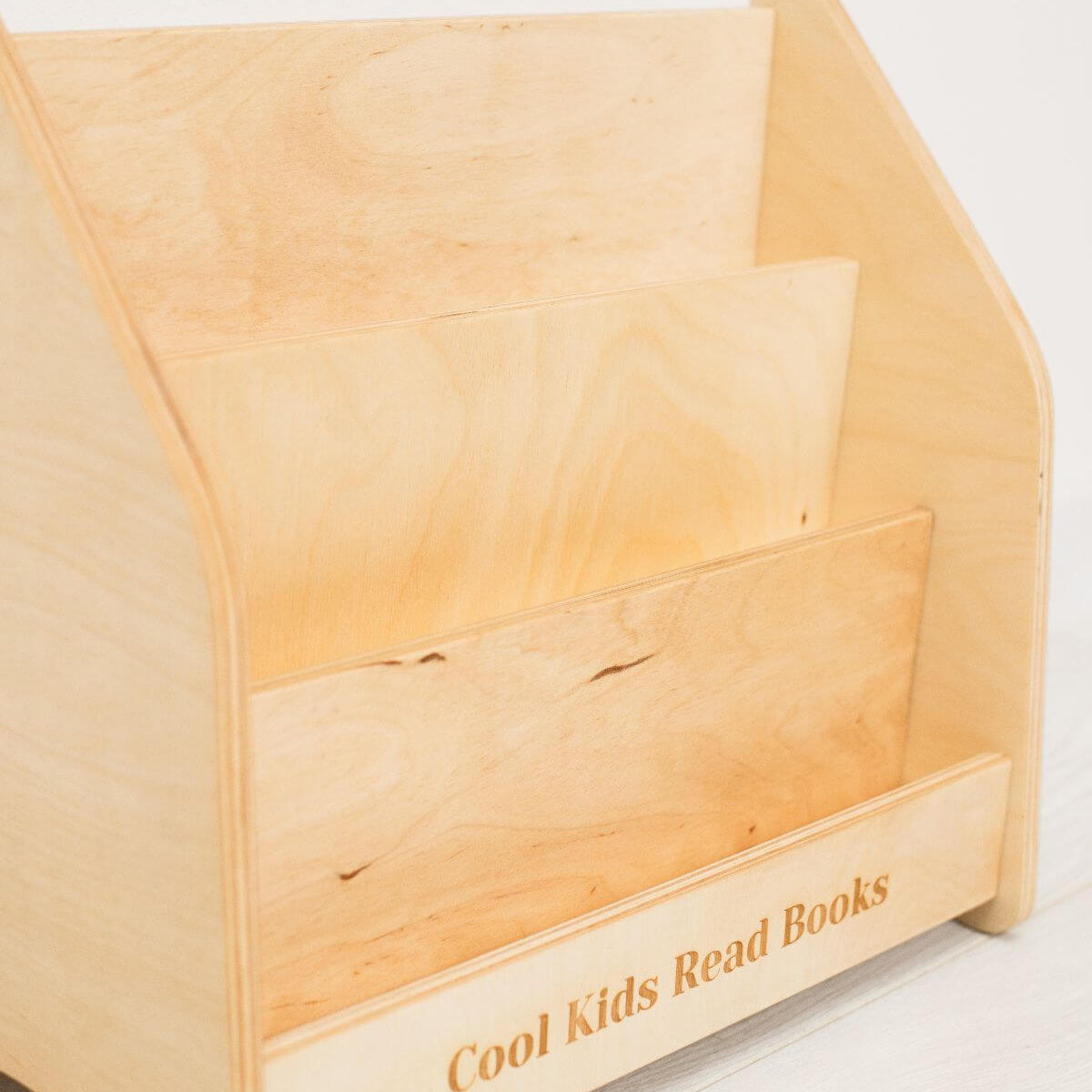Montessori bookshelf for toddlers