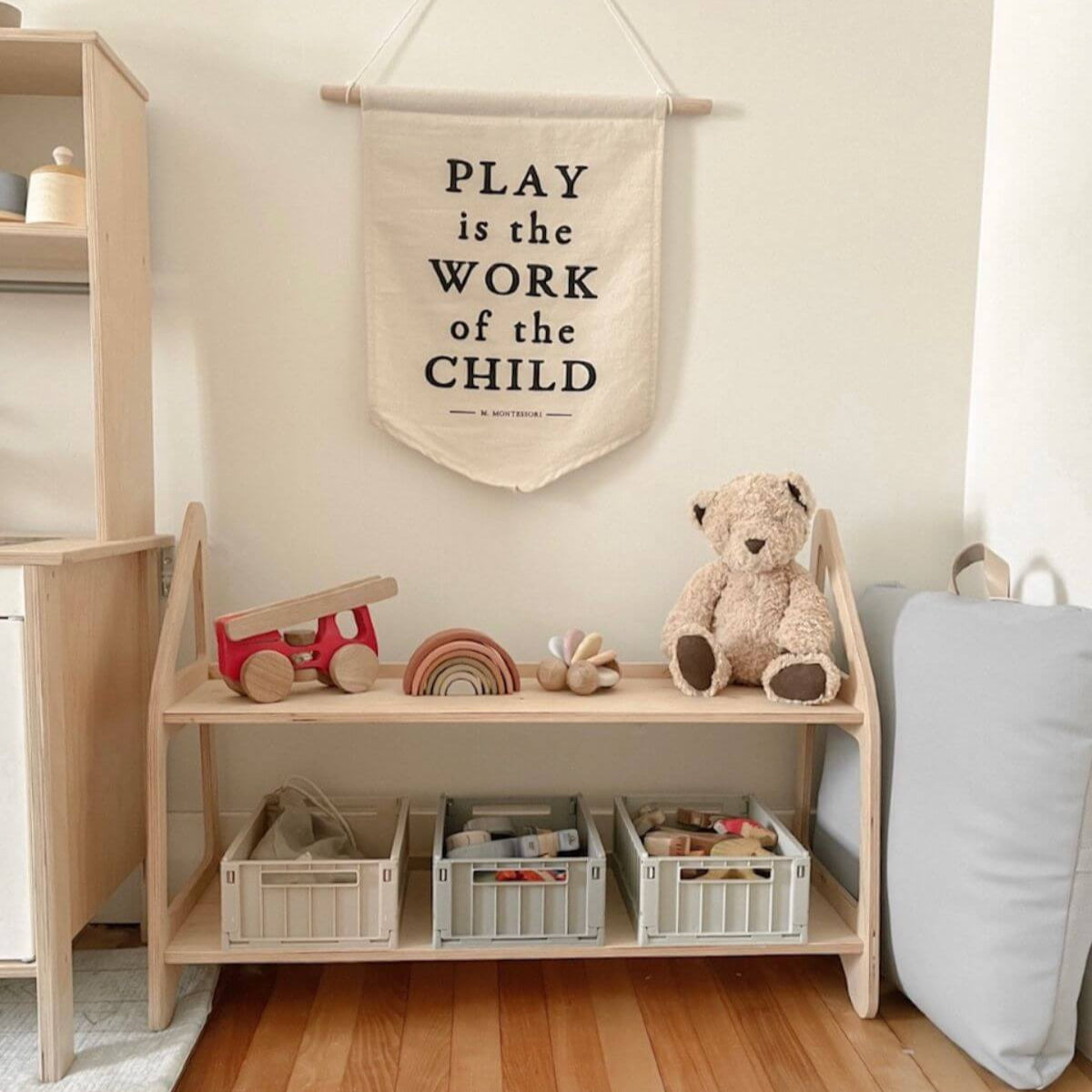 Wood Montessori Shelf