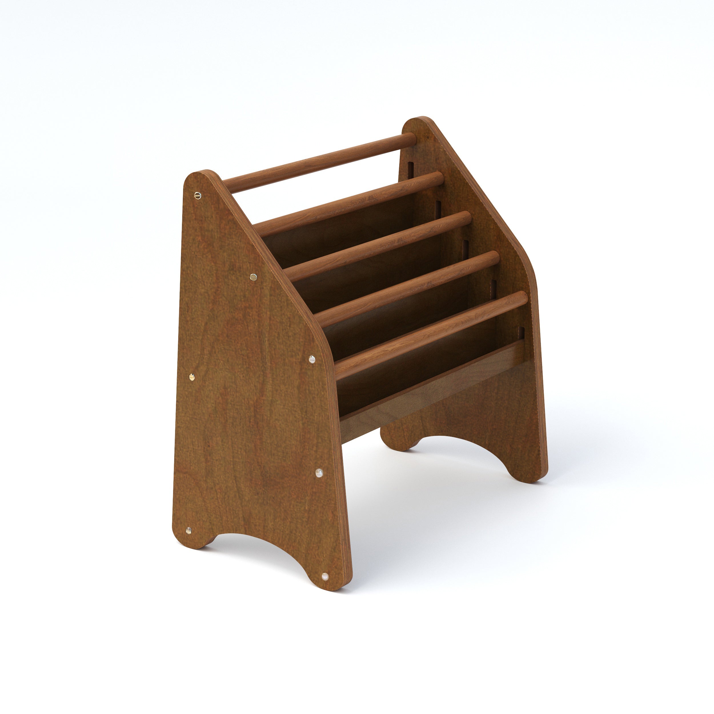 Wooden Montessori Bookshelf Pink