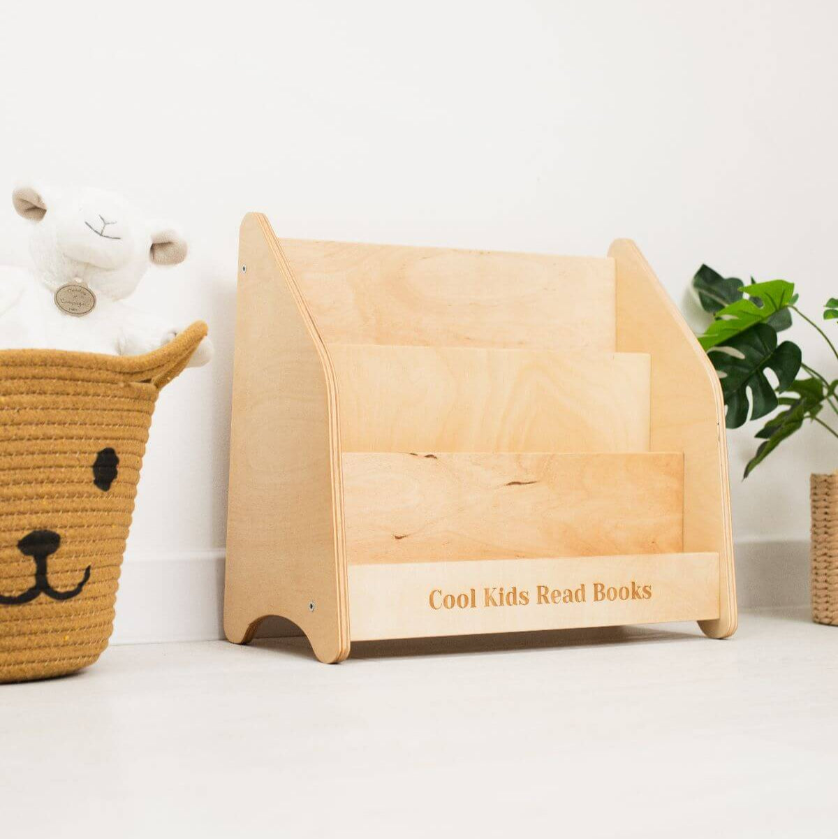 Front facing bookshelf