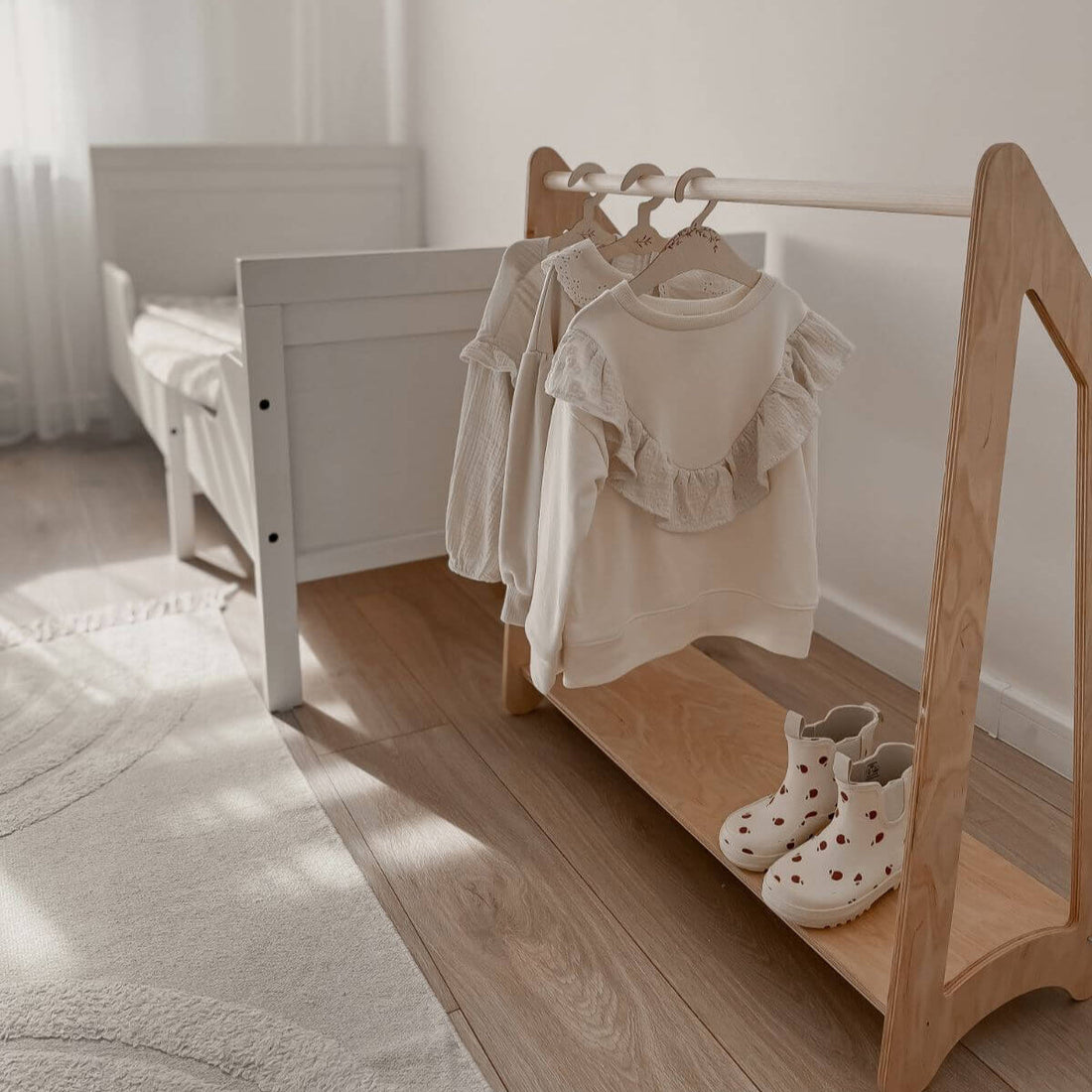 Wooden Clothing Rack