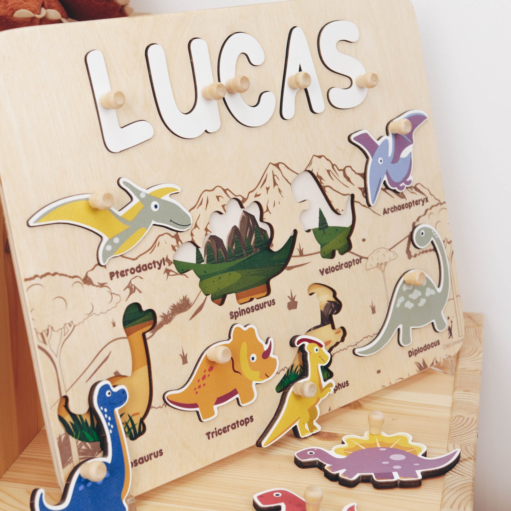 Dinosaurs Name Board