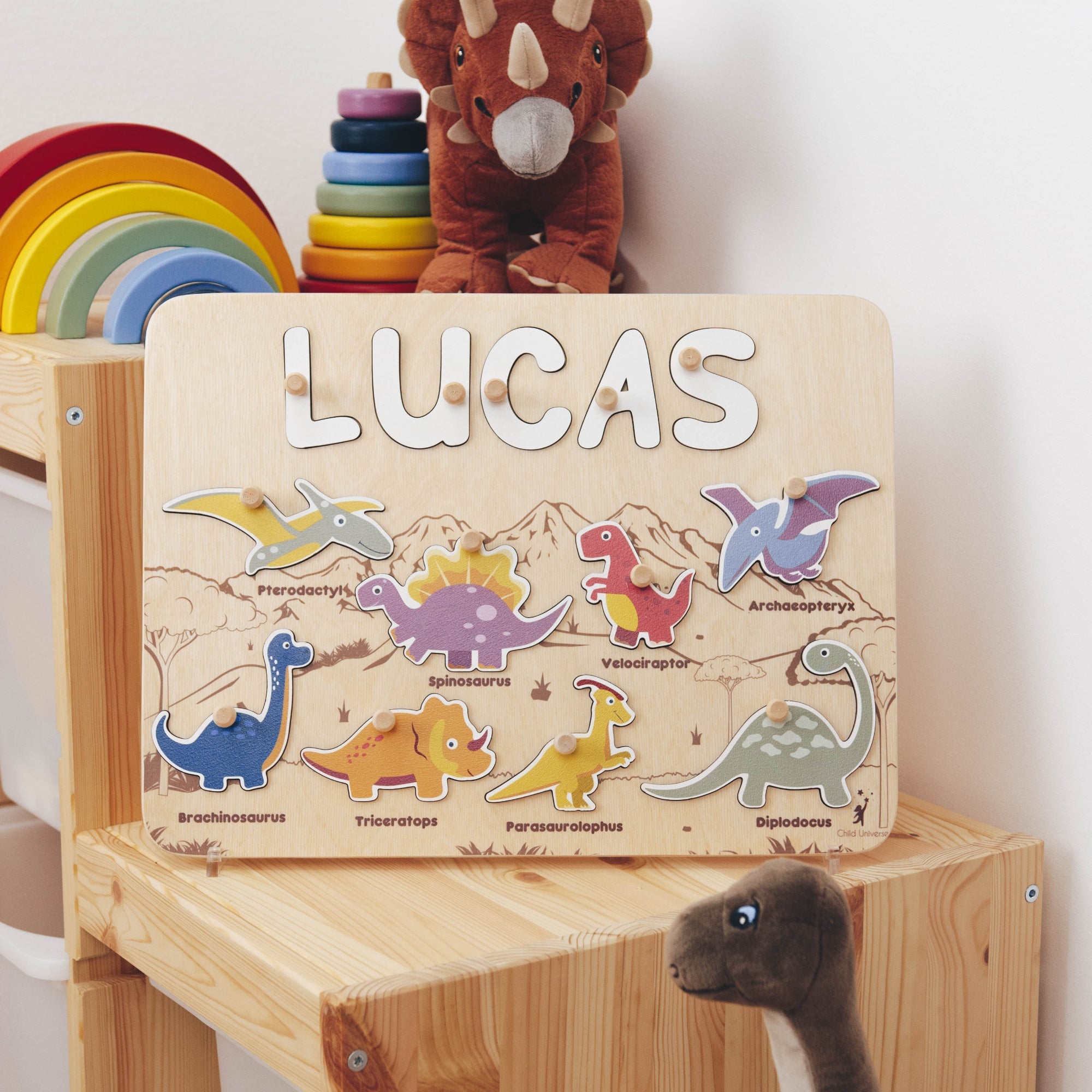 Dinosaurs Name Board