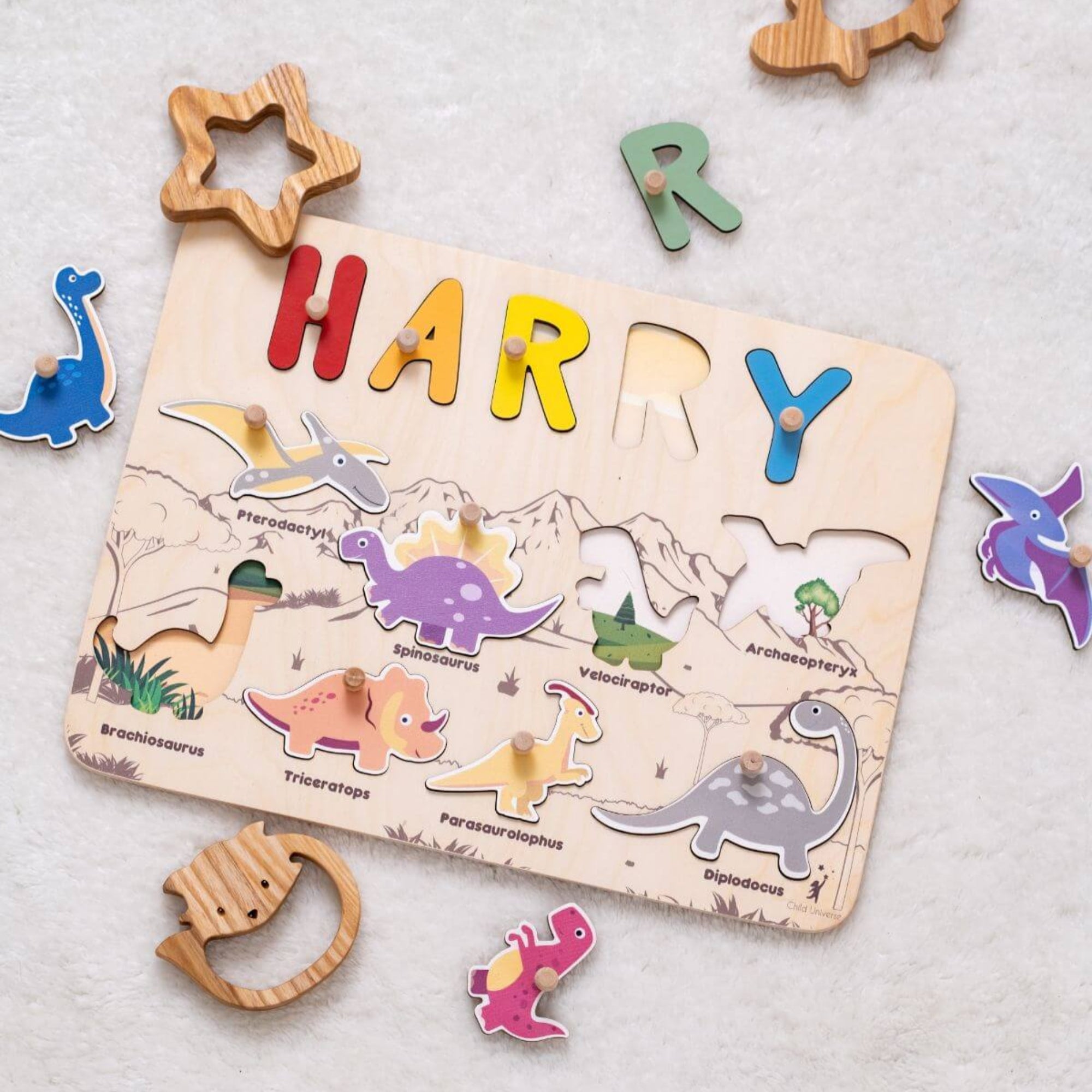Dinosaurs Name Board