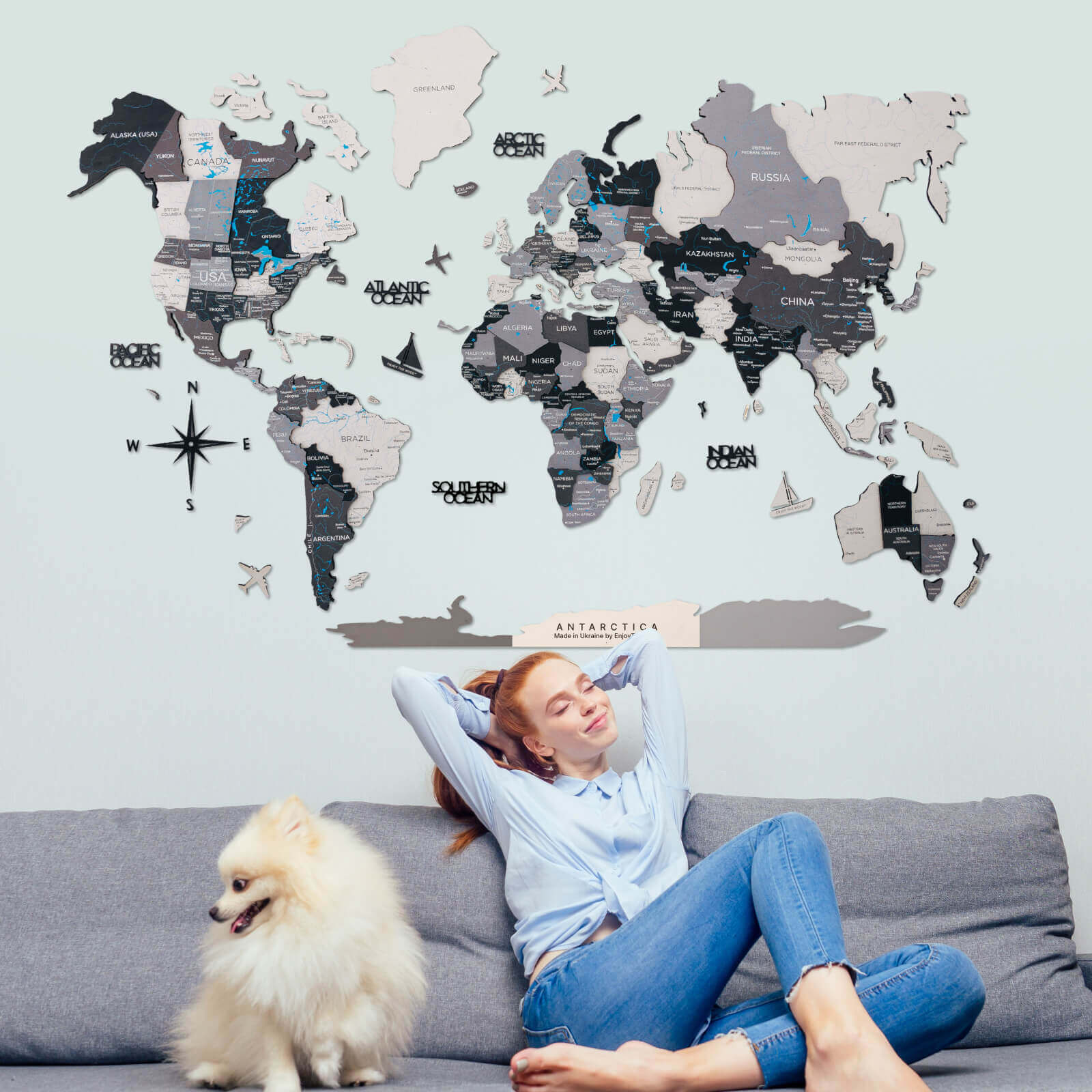 Antarctica For Colored Maps