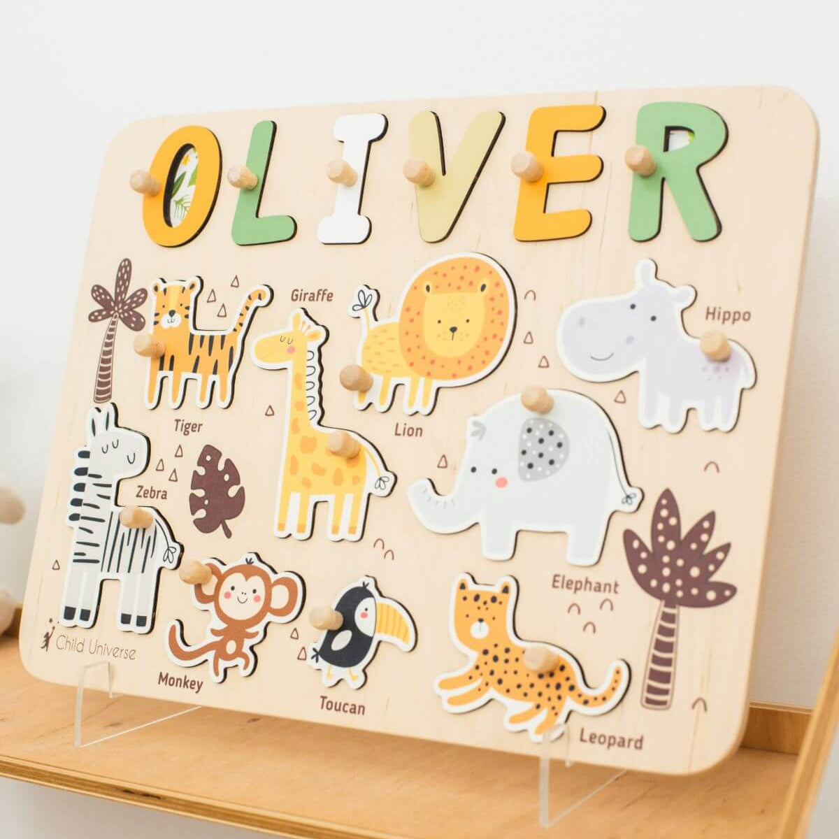 Name Board Jungle Theme