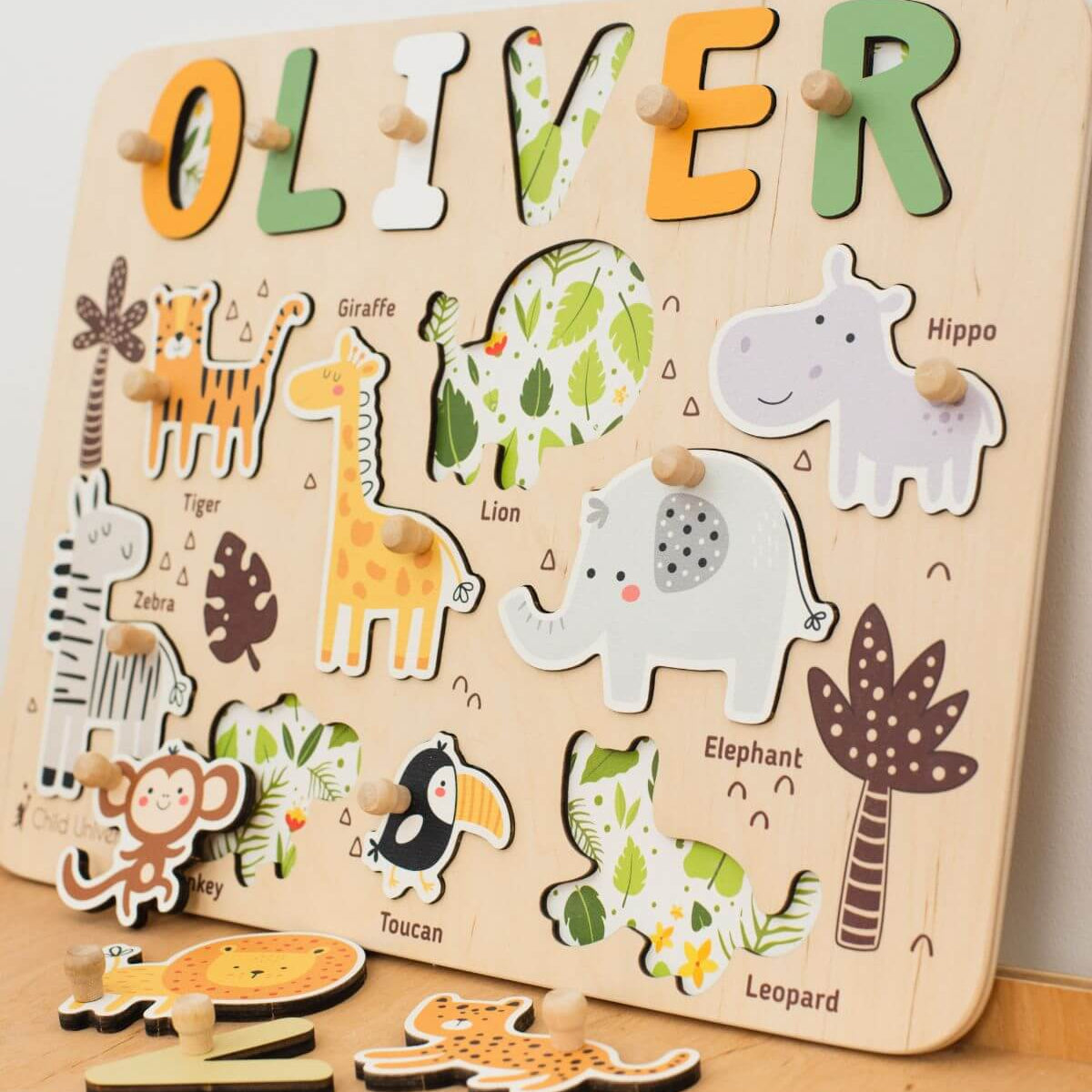 Name Board Jungle Theme