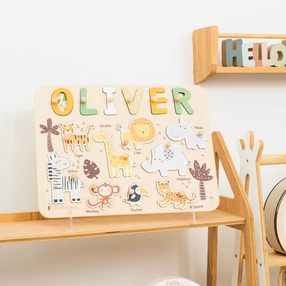 Name Board Jungle Theme