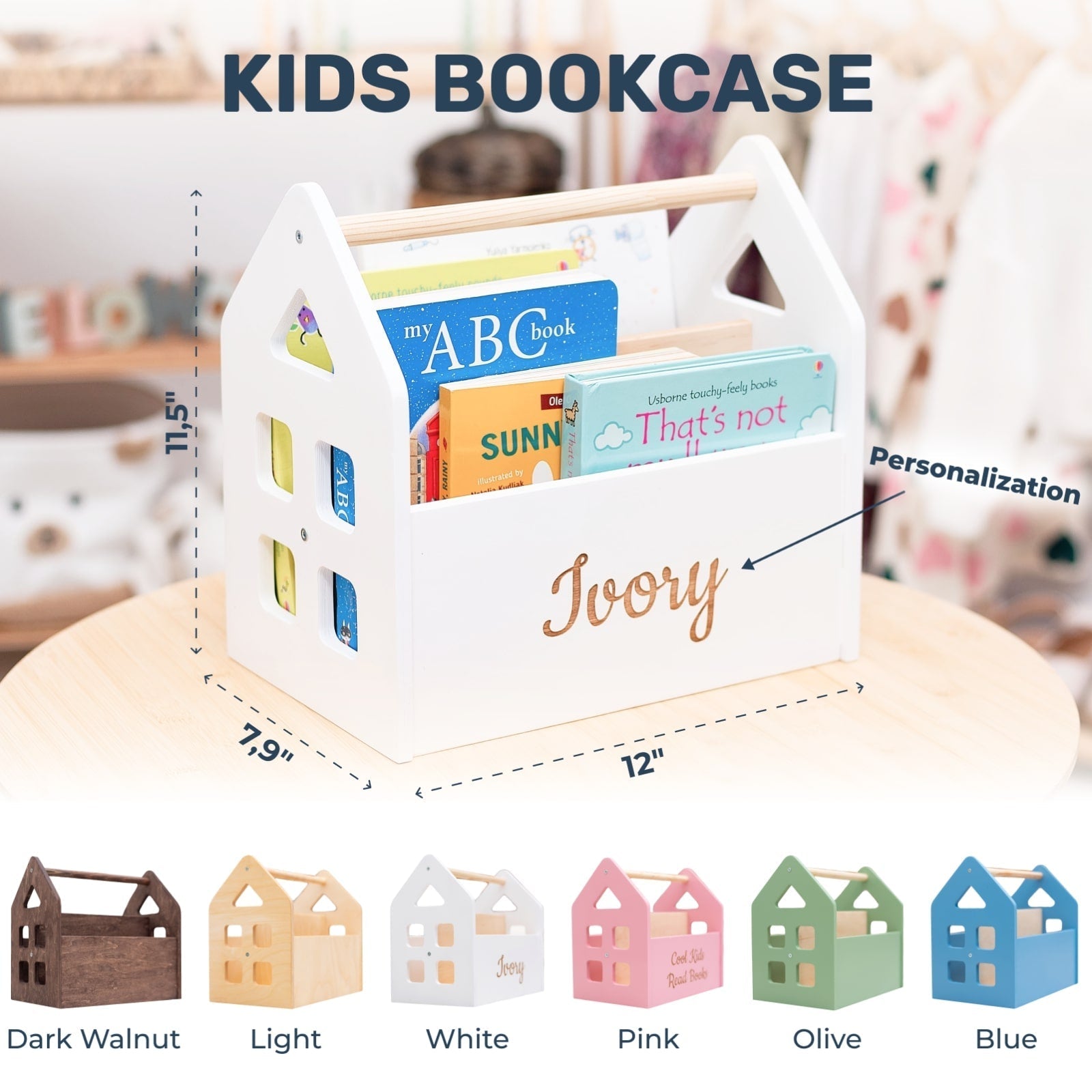 Color Montessori Book Shelves